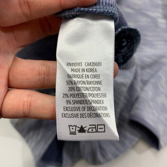 Robert Graham Sweatshirt Mens XL BlueJay White Classic Fit 1/4 Zip Rayon Blend - Picture 9 of 12